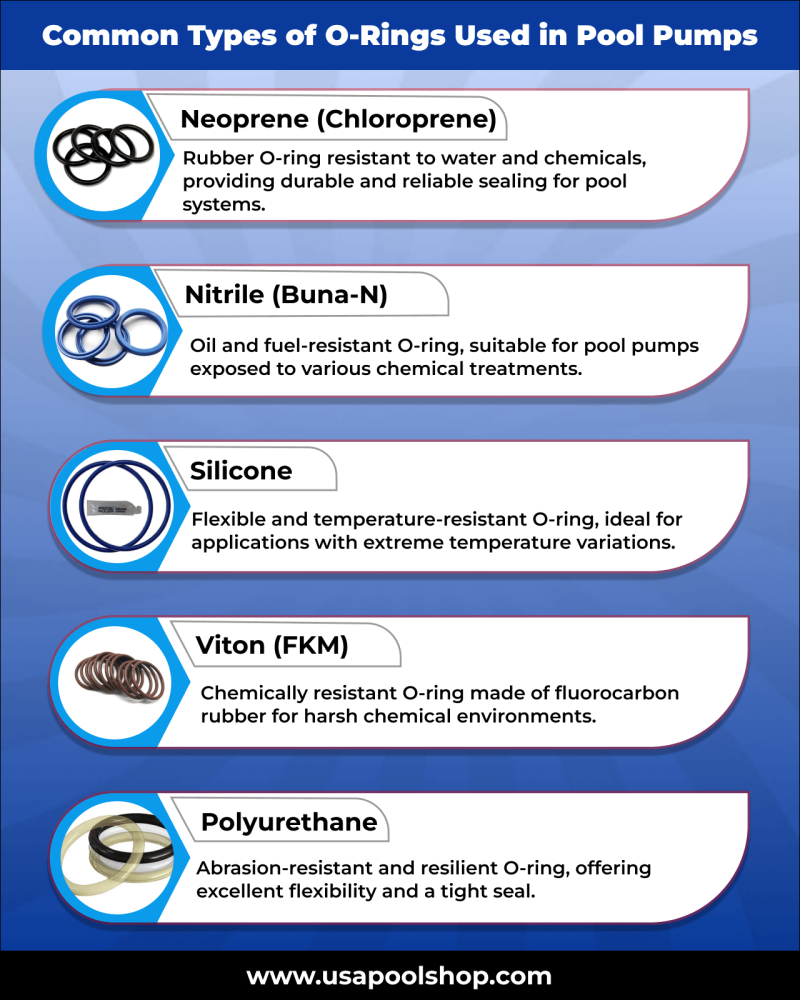 Common Types of O-Rings Used in Pool Pumps